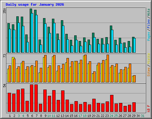 Daily usage for January 2026